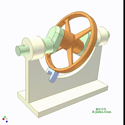 摆盘机构1c wobbling disk mechanism 1c